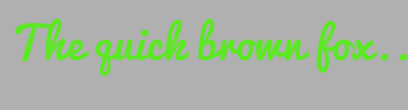 Image with Font Color 5CE824 and Background Color B0B0B0
